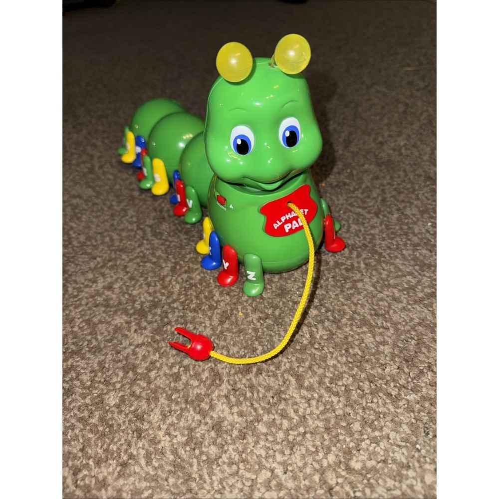Vintage 1999 LeapFrog Alphabet Pal Green Caterpillar Talking Learning Toy